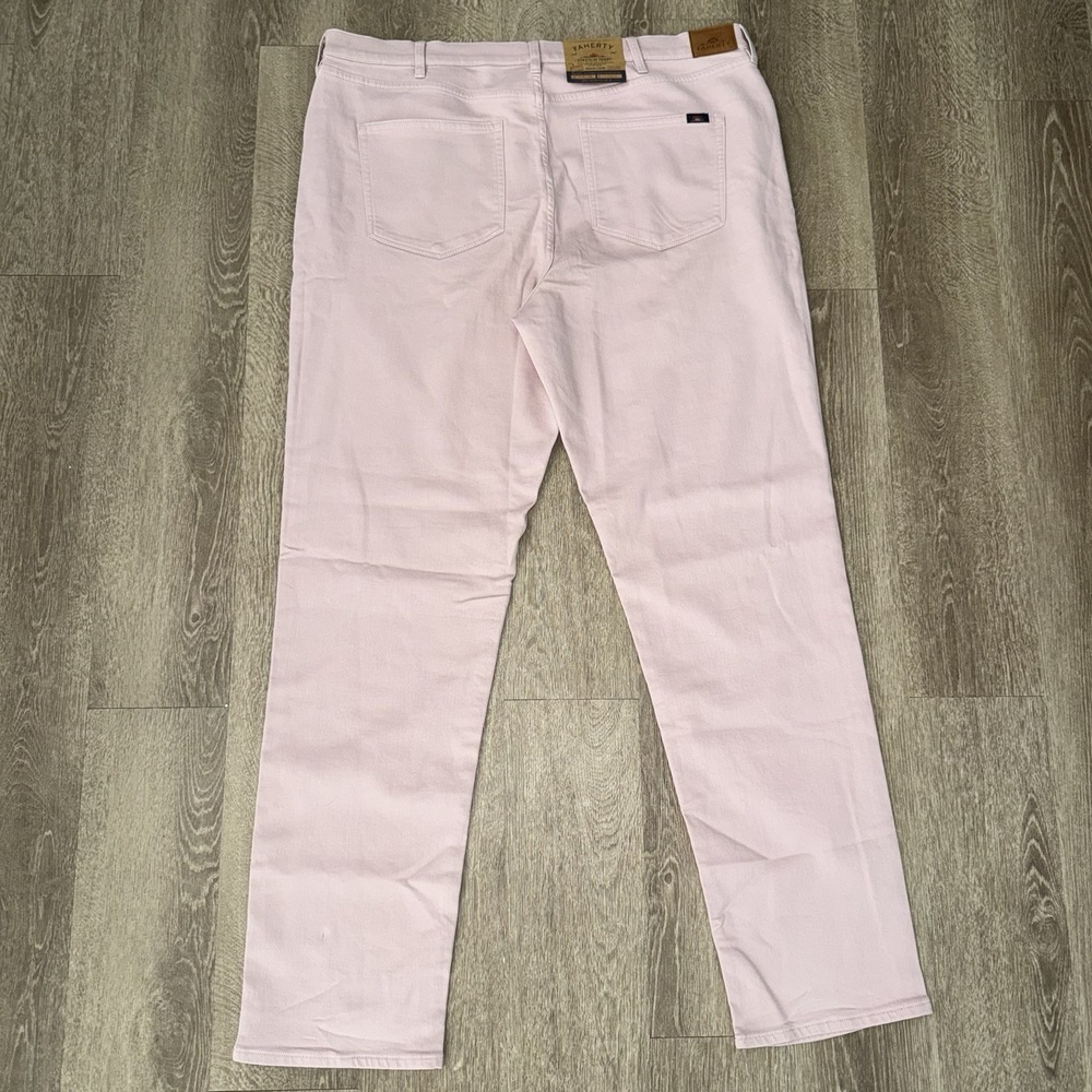 NWT Faherty Stretch Terry 5 Pocket Pants Men's 42x34 Spring Quartz Pink Tailored - Picture 4 of 6